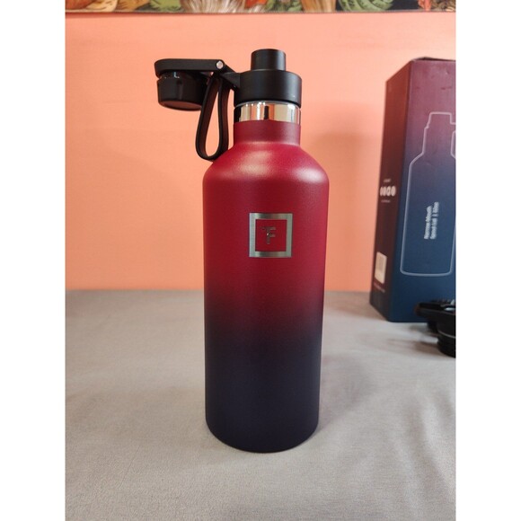 Iron Flask 32 oz. Narrow Mouth Stainless Hydro Flask Dark Rainbow - Picture 2 of 4